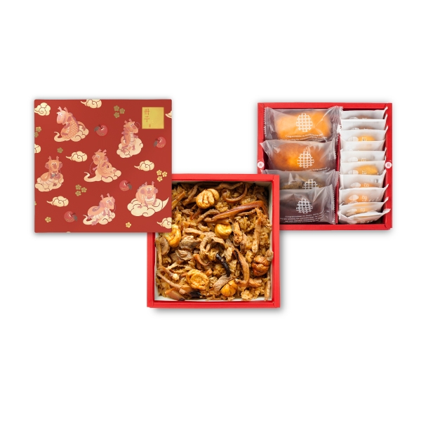 龍喜寶貝-雙層-油飯糕點餅乾禮盒