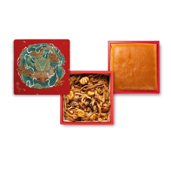 祥龍聚寶-雙層-油飯法式B-彌月禮盒