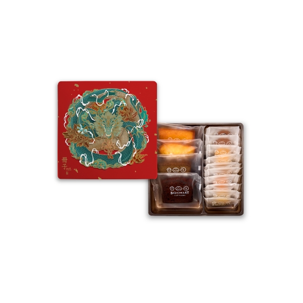 祥龍聚寶-單層-糕點餅乾-彌月禮盒