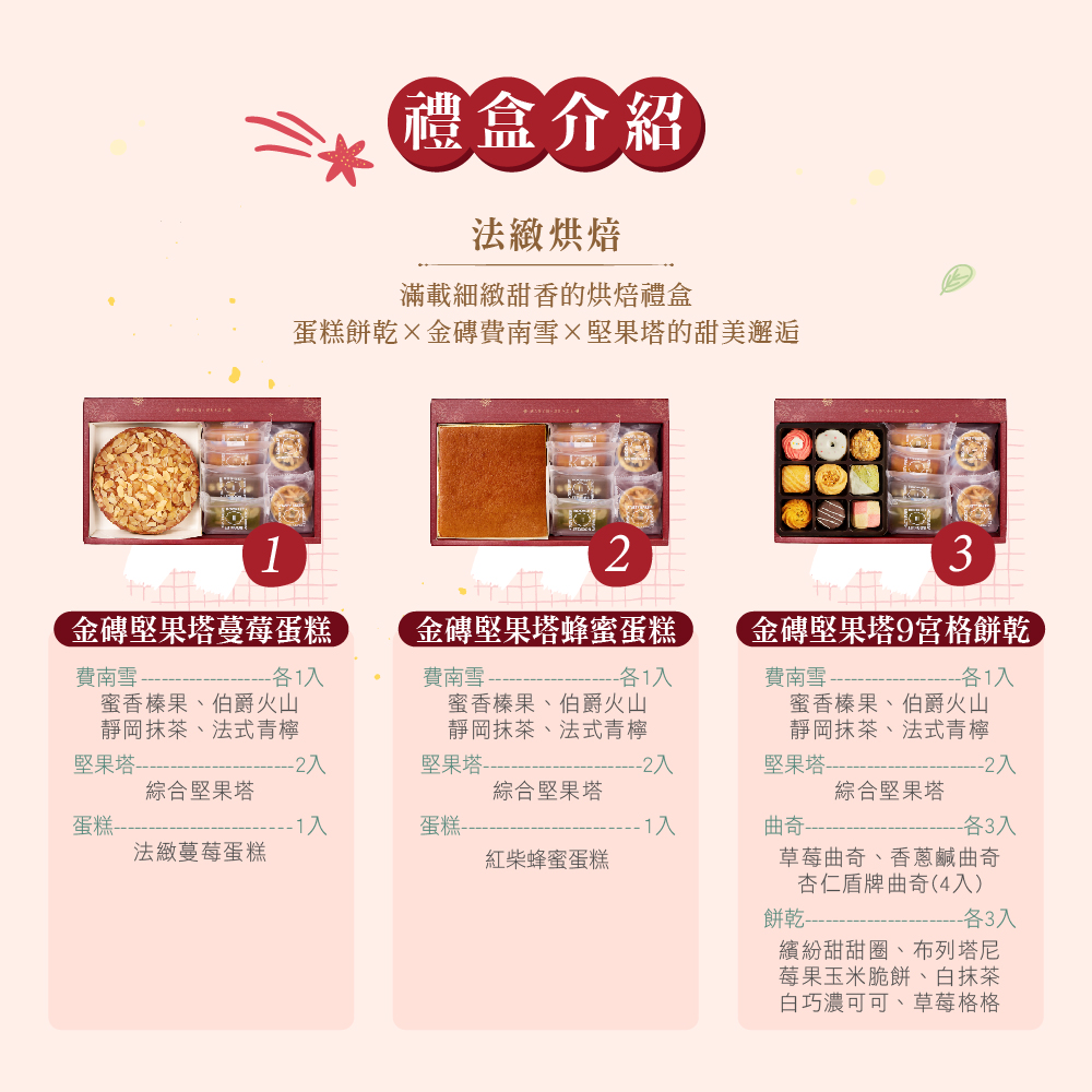 冊子蛋糕餅乾禮盒