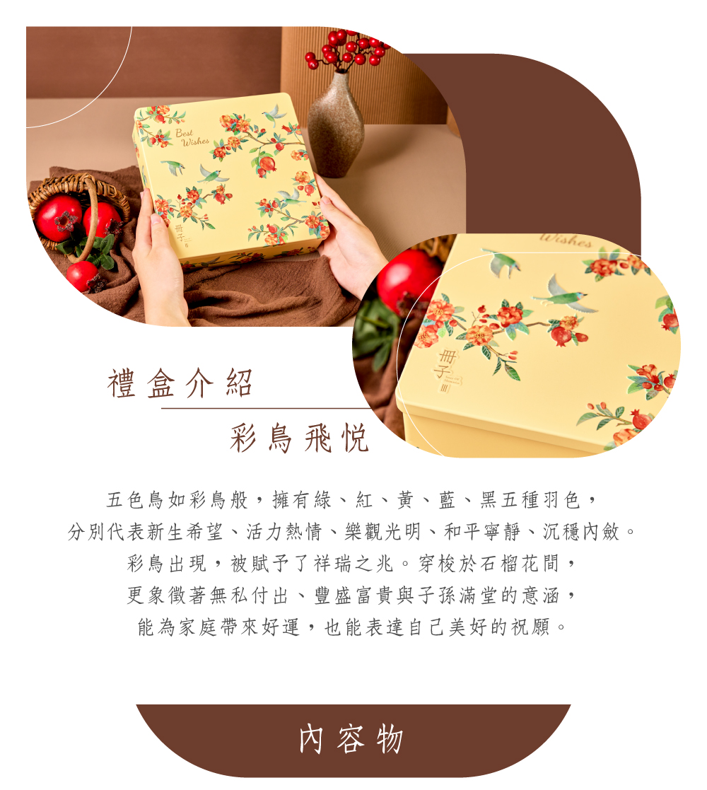 彩鳥飛悅禮盒介紹