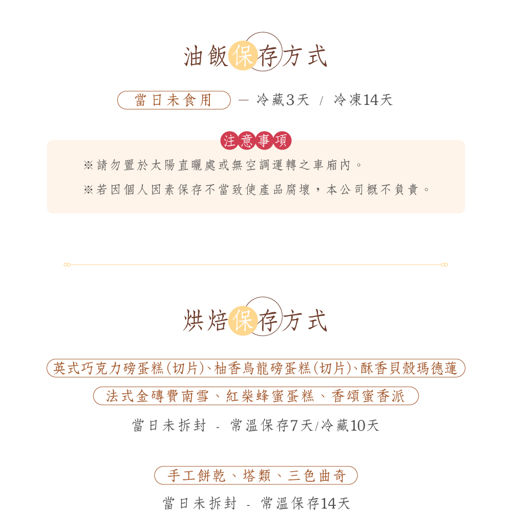 禮盒尺寸及保存方式