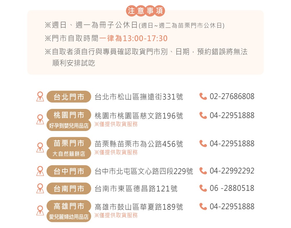 冊子全台門市據點