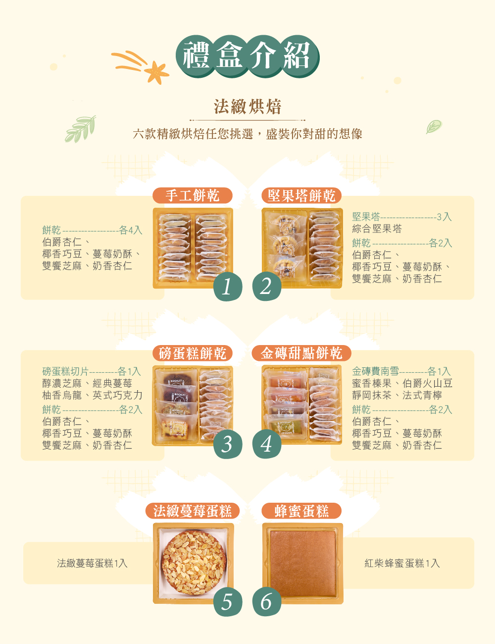 冊子精緻法式烘焙雙層禮盒