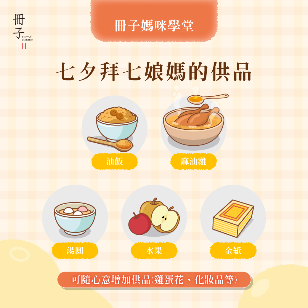 七夕拜七娘媽的供品