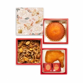 金玉滿堂-三層-堅果塔磅蛋糕-彌月禮盒