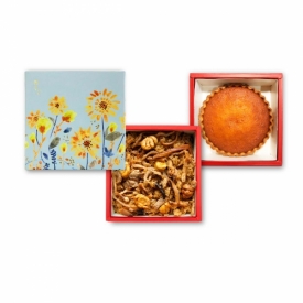 璀璨向陽-雙層-油飯糕點餅乾-彌月禮盒