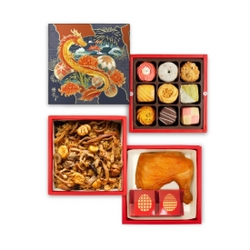 龍華富貴-三層-蜂蜜蛋糕-彌月禮盒