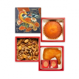 龍華富貴-三層-糕點餅乾-彌月禮盒