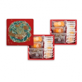 祥龍聚寶-單層-蜂蜜蛋糕-彌月禮盒