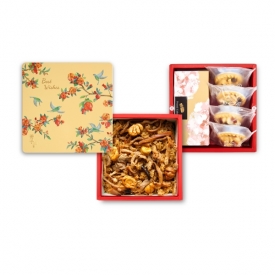 彩鳥飛悅-雙層-油飯糕點餅乾禮盒