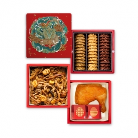 祥龍聚寶-三層-糕點餅乾-彌月禮盒