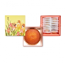 確幸仙子-小雙層-全烘蜂蜜蛋糕餅乾-彌月禮盒