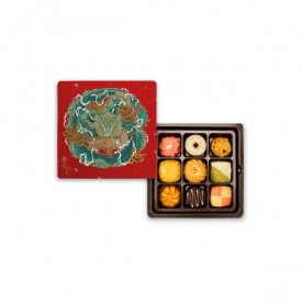 祥龍聚寶-單層-堅果塔磅蛋糕-彌月禮盒