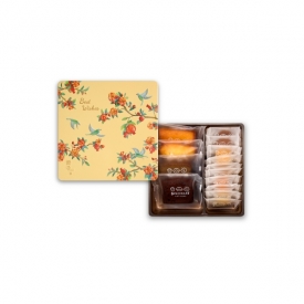 彩鳥飛悅-單層-雙入磅蛋糕禮盒