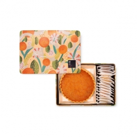 藝花-單層-三色曲奇磅蛋糕-彌月禮盒