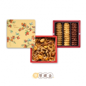 彩鳥飛悅-雙層-油飯蜂蜜蛋糕禮盒