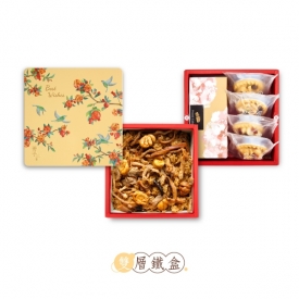 彩鳥飛悅-雙層-油飯蜂蜜蛋糕禮盒